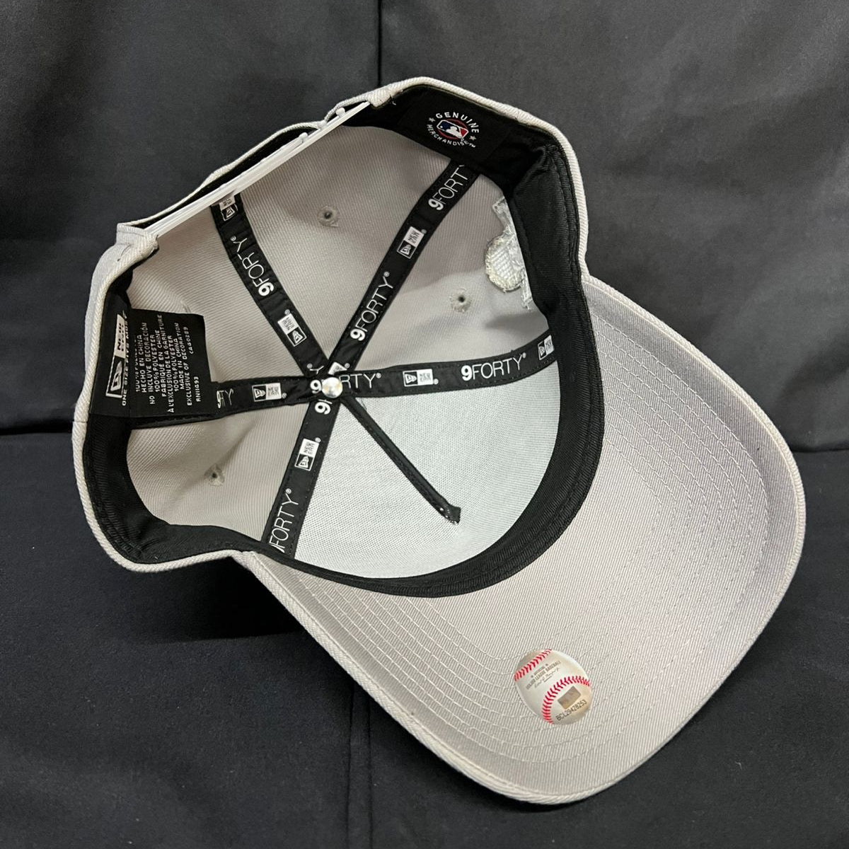 NEW YORK LOS ANGELES GRIS LOGO BLANCO NEW ERA