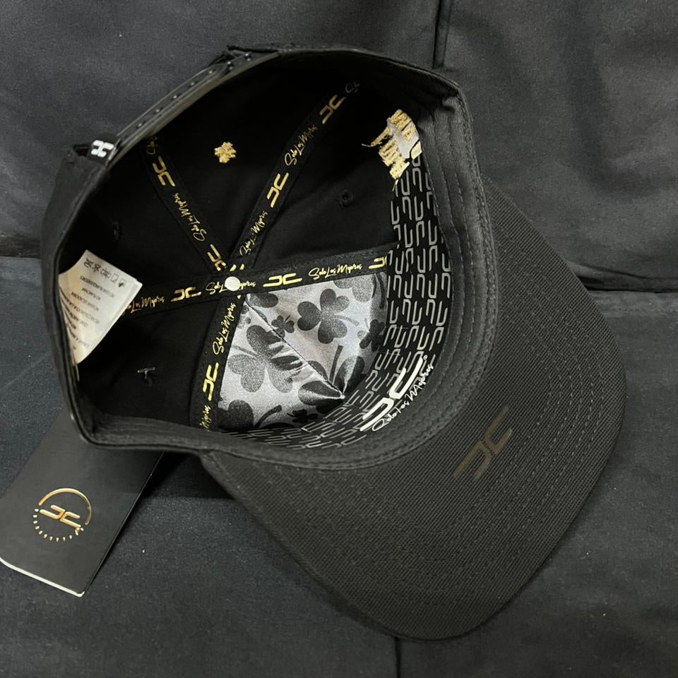 TREBOL NEGRO CON DORADO PLANA JC HATS