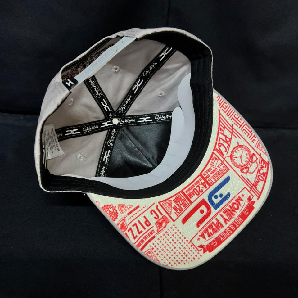 PIZZA MONEY GRIS CURVA JC HATS