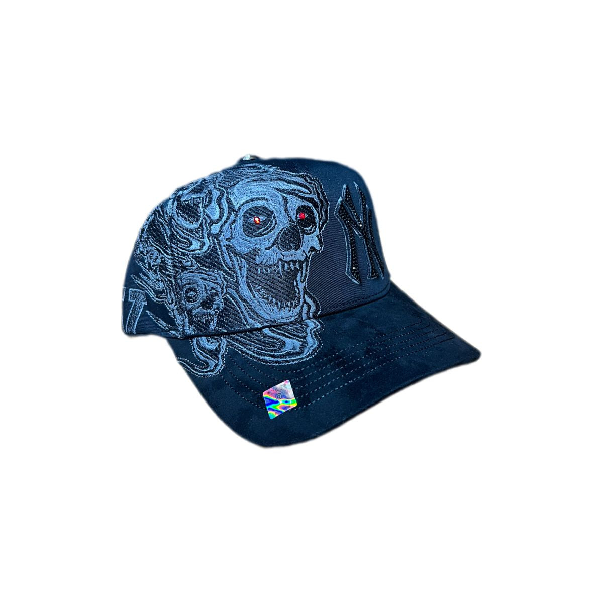NY CALAVERA BORDAD CON FLAMAS NEGRA BIGG BOSS