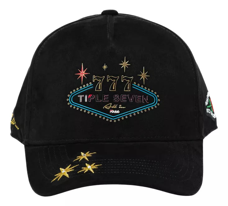 Gorra Problematic X All In 777 Snapback Gamuza Negro