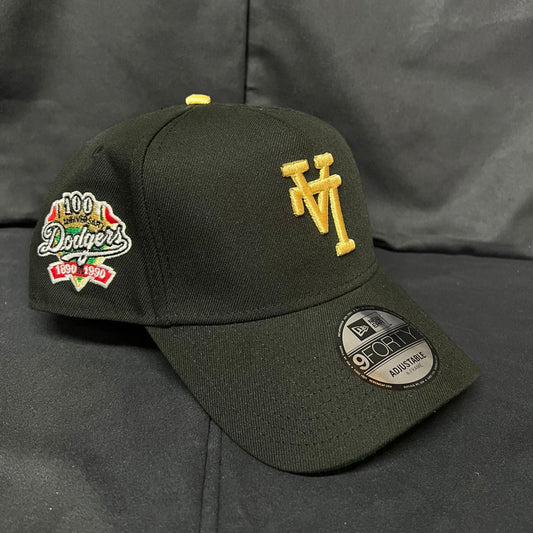 DODGERS LA LOGO DORADO INVERTIDO NEGRA NEW ERA