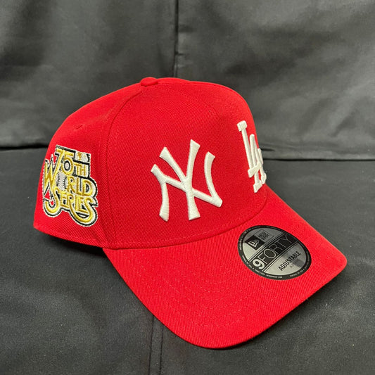 NY LA LOGO BLANCO ROJA NEW ERA