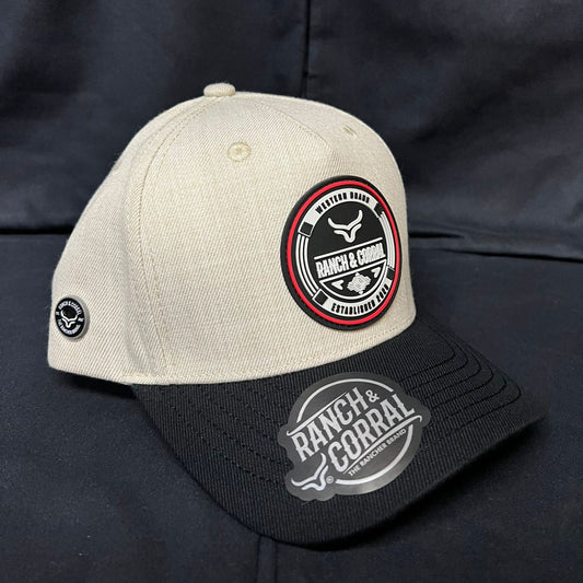 WESTERN BRAND BEIGE Y NEGRO RANCH AND CORRAL