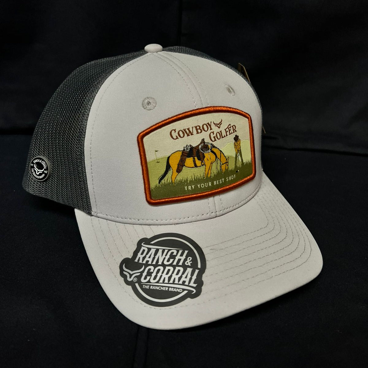 COWBOY GOLFER GRIS RANCH AND CORRAL