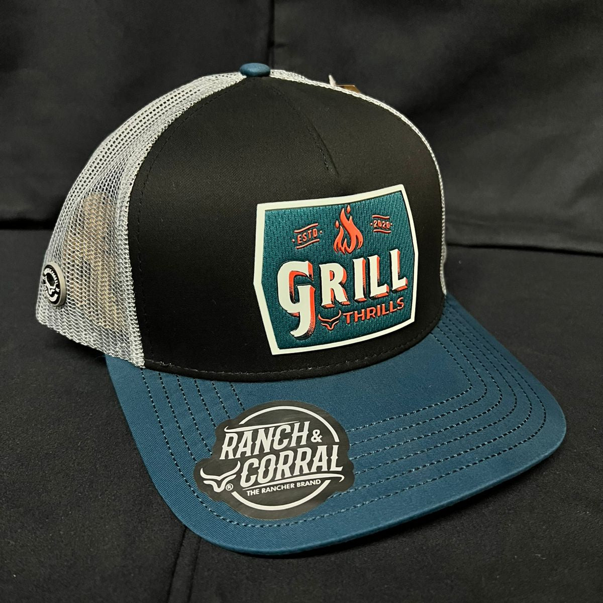 BARBECUE GRILL AZUL Y NEGRO RANCH AND CORRAL