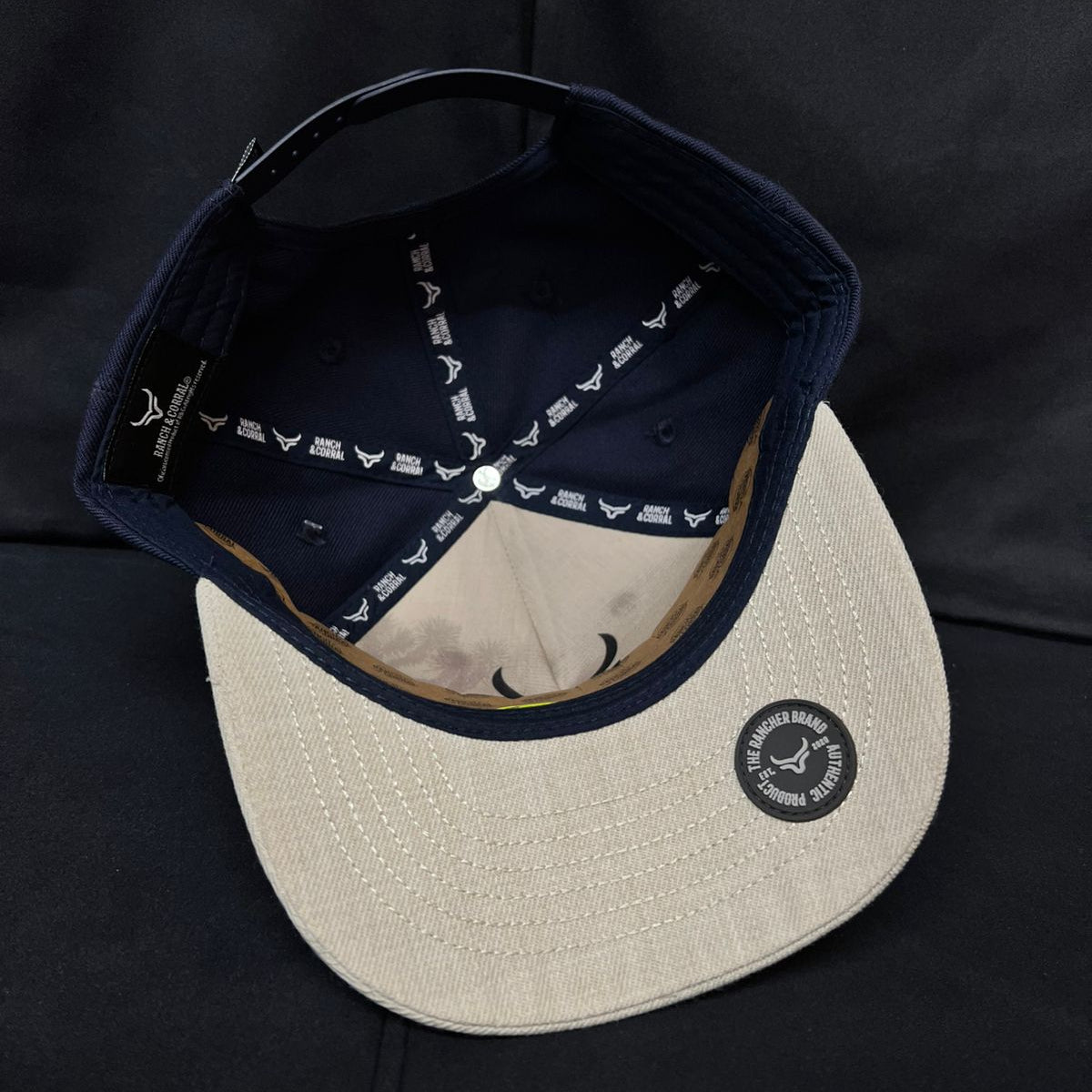 LOGO AZUL Y GRIS RANCH AND CORRAL