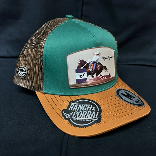 MARIA MALIBRAN NARANJA Y VERDE RANCH AND CORRAL