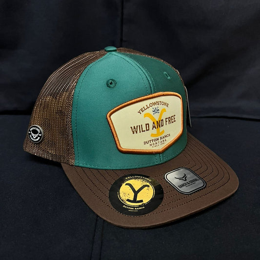 LOGO YELLOWSTONE VERDE Y CAFE RANCH AND CORRAL