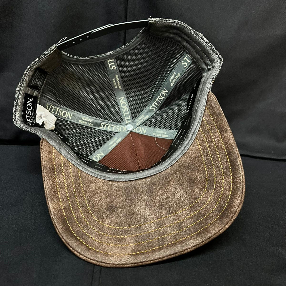 STETSON JINETE VISERA PIEL VERDE Y CAFE RANCH AND CORRAL