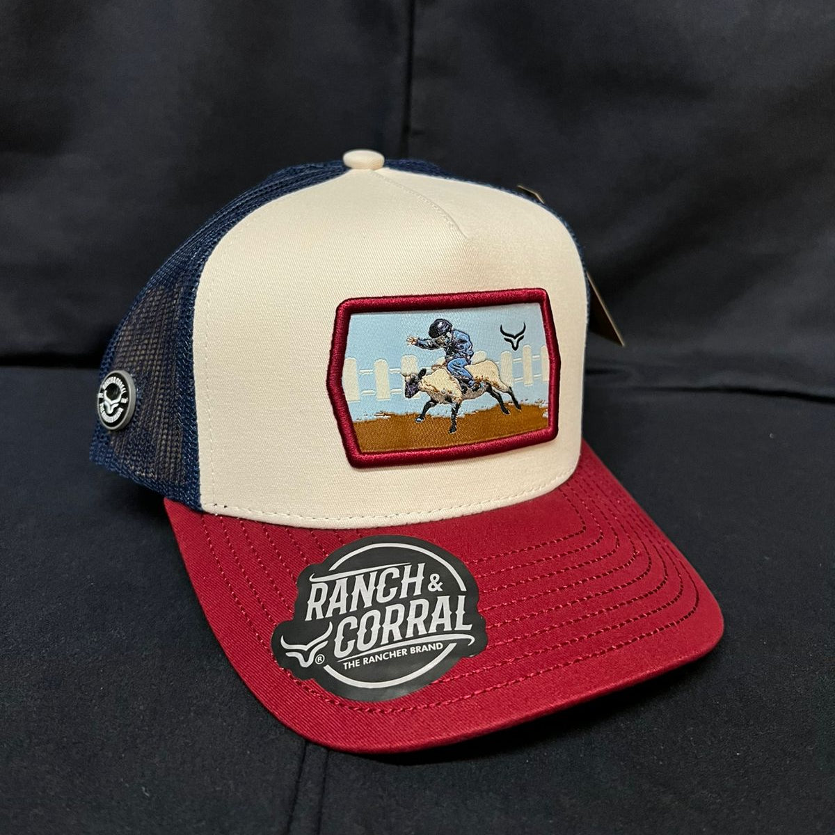 JINETE NIÑO AZUL Y ROJO  RANCH AND CORRAL