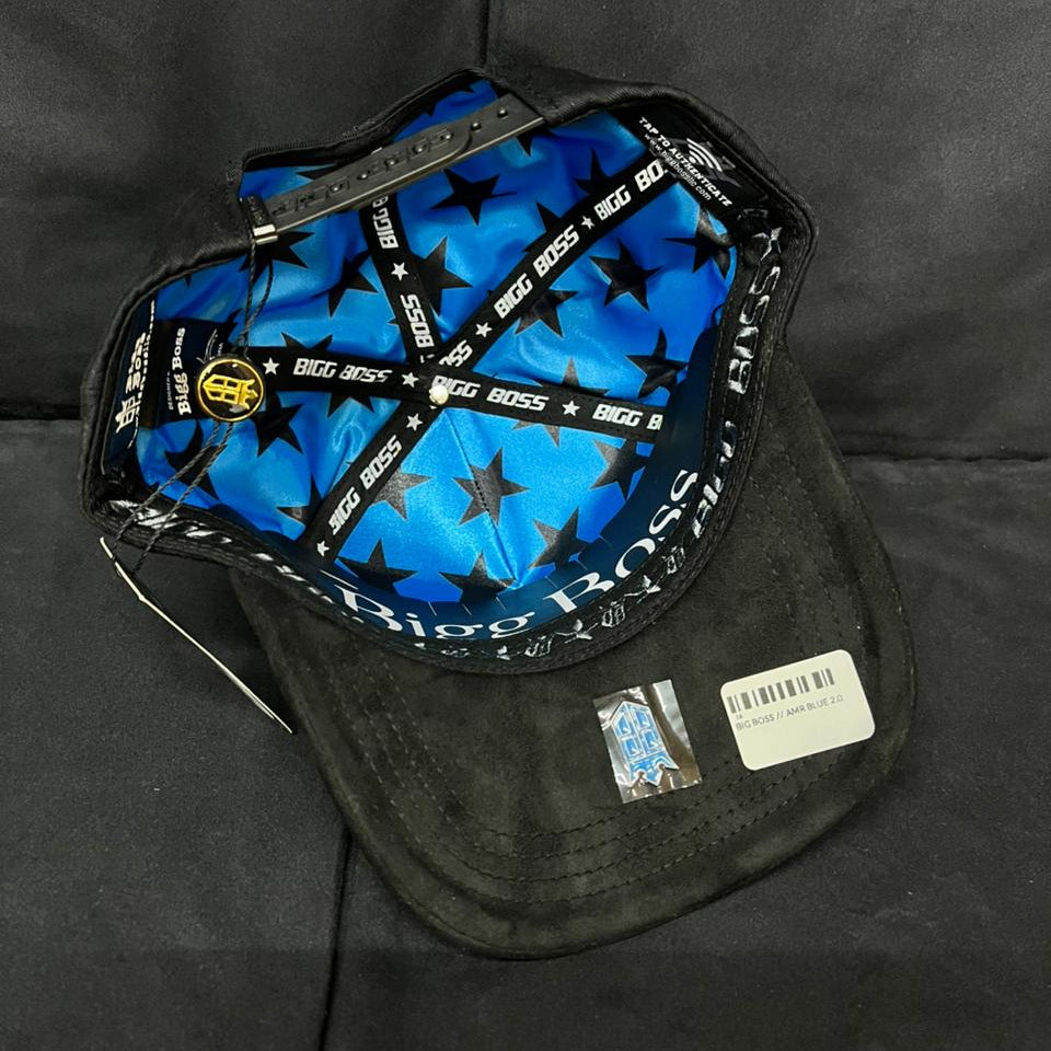 AMIRI PLACA NEGRO CON AZUL BIGG BOSS