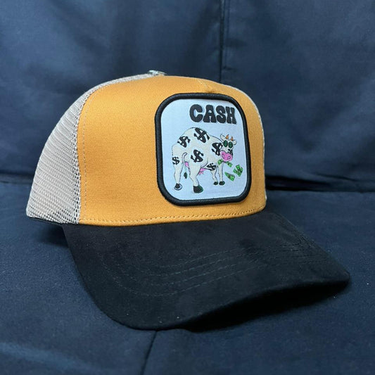 CASH VACA NARANJA CON NEGRO ACE HATS