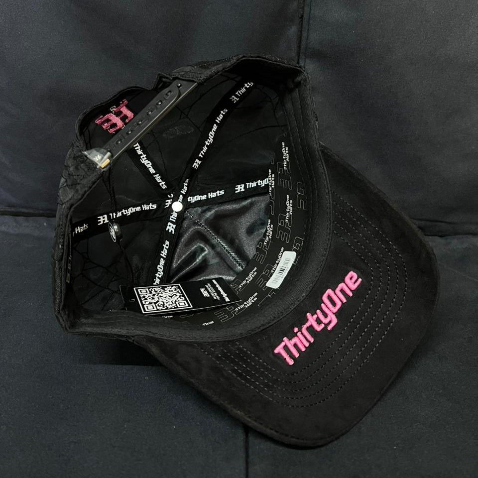 TELARAÑA ROSA CON NEGRO 31 HATS