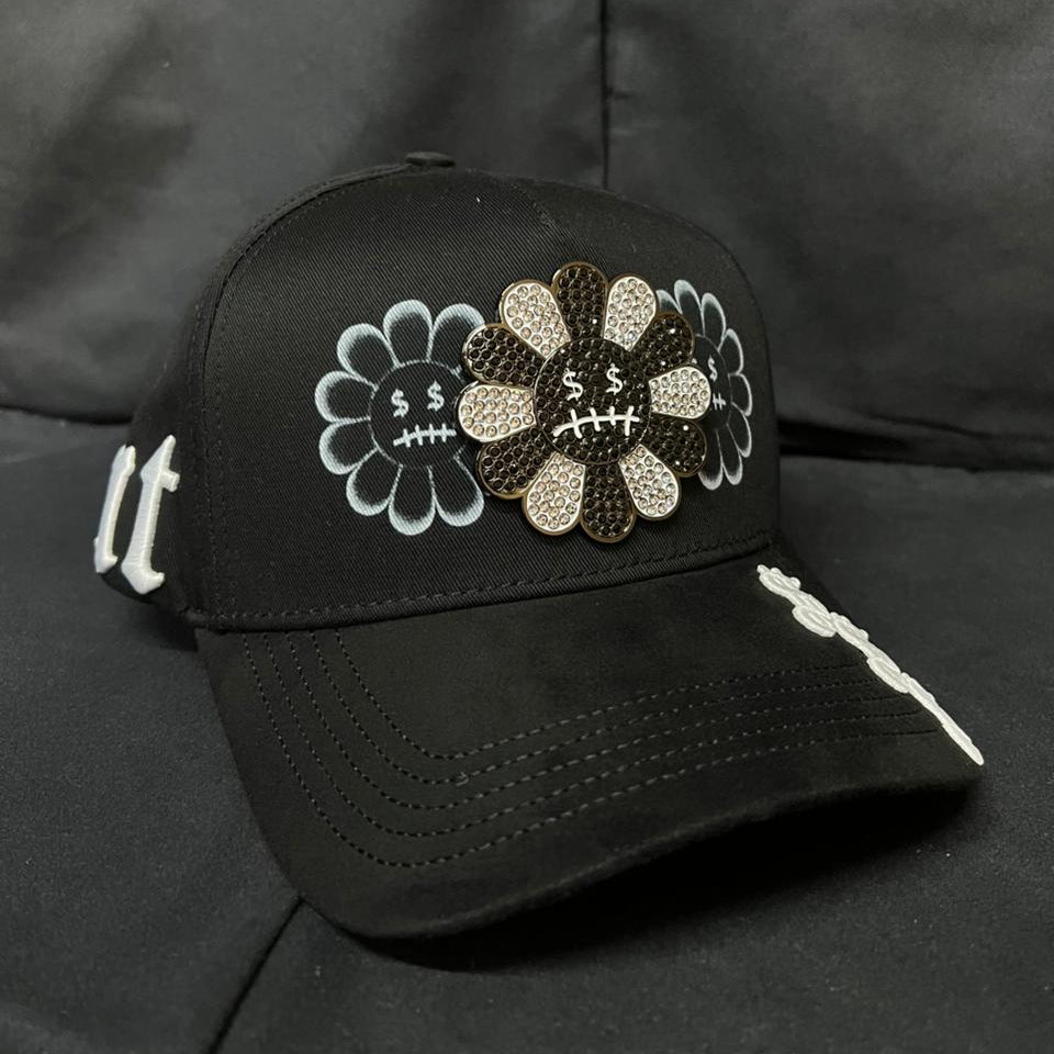 FLOR PLACA NEGRO CASHED OUT