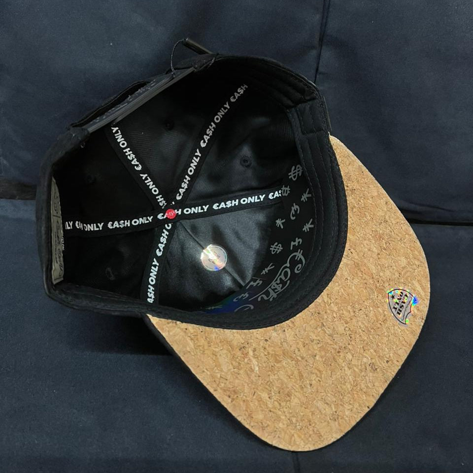 PLACA POLICIA NEGRO PLANA CASH ONLY