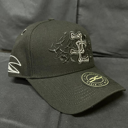 BLACK BONES CURVA NEGRO JC HATS