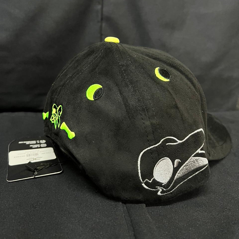 BONES NEGRO NEÓN CURVA JC HATS