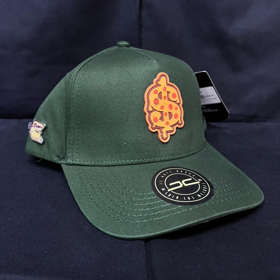 PIZZA MONEY VERDE CURVA JC HATS
