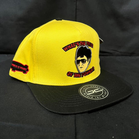 TONY MONTANA PLACA AMARILLO PLANA