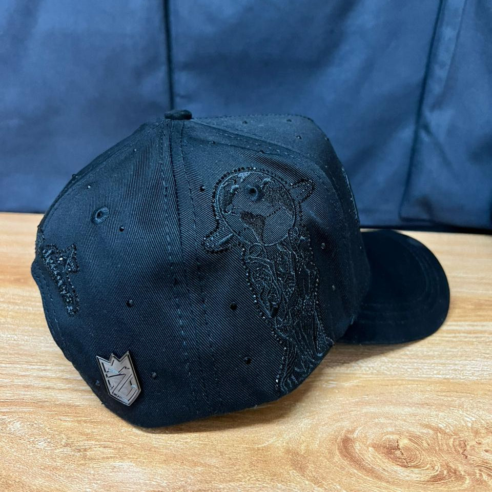THE WORLD IS YOURS BLACK MZ HATS